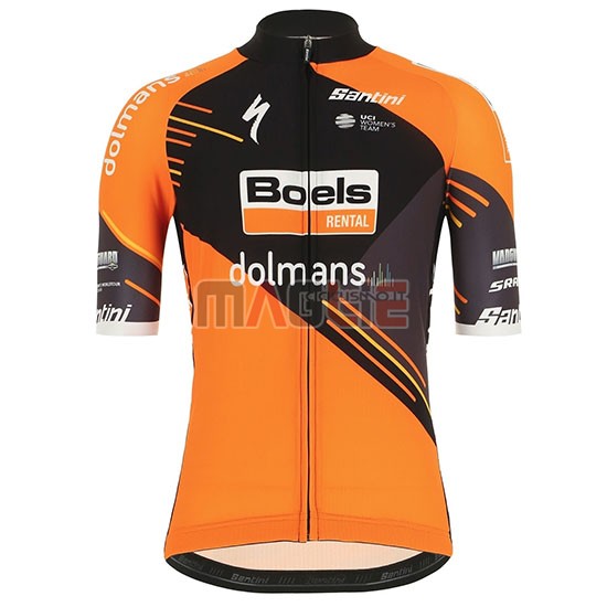 Maglia Donne Boels Dolmans Manica Corta 2019 Arancione